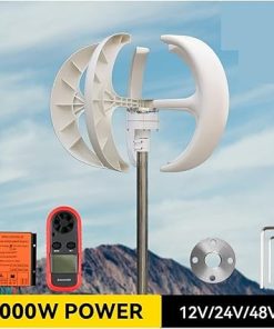 Vertical Wind Turbine 2000W Low Noise with MPPT Charge Controller 2
