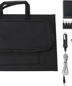 High Efficiency 60W Foldable Solar Panel with Dual USB Type C Port