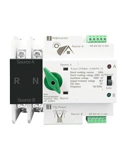 Single Phase Din Rail ATS Transfer Switch 63A 100A 125A Automatic
