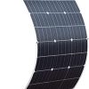 170W Semi-Flexible Monocrystalline Solar Panel for RVs and Boats 4
