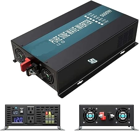 5000 Watt Pure Sine Wave Solar Inverter 12/24V DC to 120V AC 2 5000 Watt Pure Sine Wave Solar Inverter 12/24V DC to 120V AC - Image 2