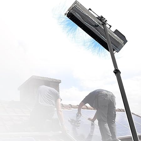 Solar Cleaning Brush and PV System Set with 5.5m Telescopic Pole Solar Cleaning Brush and PV System Set with 5.5m Telescopic Pole