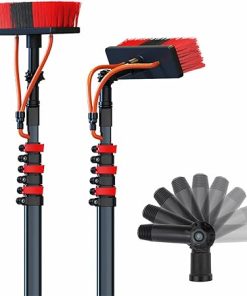 Water Fed Pole Kit for Window and Solar Cleaning 18FT Telescopic Brush