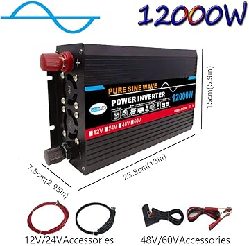 Power Inverter 3000W-12000W Pure Sine Wave for Solar System RV 2 Power Inverter 3000W-12000W Pure Sine Wave for Solar System RV - Image 2