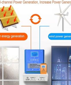 2000W Wind Solar Hybrid Charge Controller with MPPT and LCD Display 2