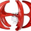 1000W Red Vertical Axis Wind Turbine Generator Kit for Home Camping 4