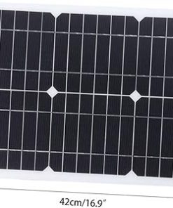 Dual Port Solar Panel Waterproof RV Camping Vehicle Charger High Efficiency 2