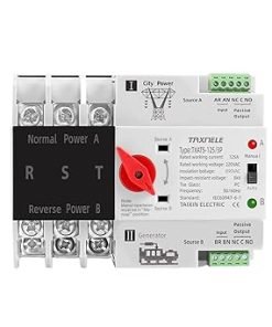 3P 3-Phase DIN Rail ATS Dual Power Switch Uninterrupted Power Supply