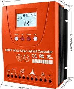 Hybrid Solar Wind Controller 3000W MPPT for Lithium Battery Charging 2