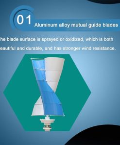 200W 12V Wind Turbine Generator Quiet Low Vibration Off-Grid Power 2