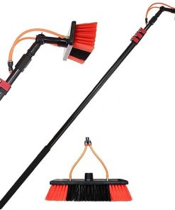 Solar Panel Cleaning Kit with Adjustable Window Cleaning Pole and Brush