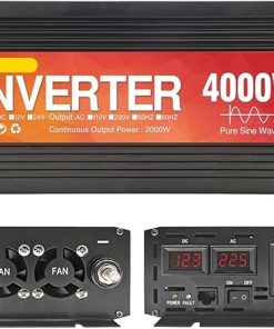 Pure Sine Wave Inverter DC 12V 24V to AC 220V Peak Power 4000W