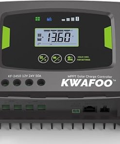 50A MPPT Solar Charge Controller 12V 24V Waterproof LCD Display