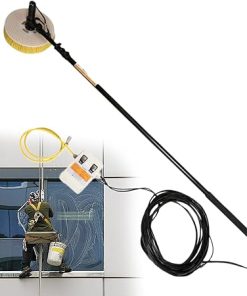 Solar Panel Cleaning Tool and Brush with Water Fed Rod Kit 24.6ft