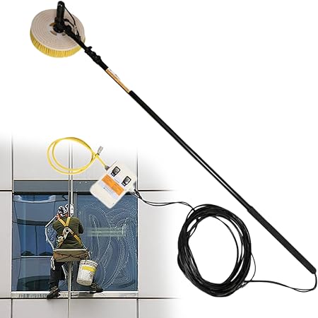 Solar Panel Cleaning Tool and Brush with Water Fed Rod Kit 24.6ft Solar Panel Cleaning Tool and Brush with Water Fed Rod Kit 24.6ft