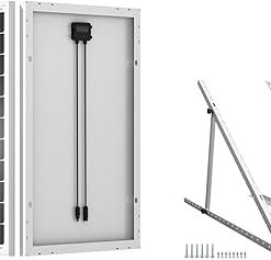 ECO-WORTHY 100 Watt Solar Panel with 45in Mount Brackets for RVs ECO-WORTHY 100 Watt Solar Panel with 45in Mount Brackets for RVs
