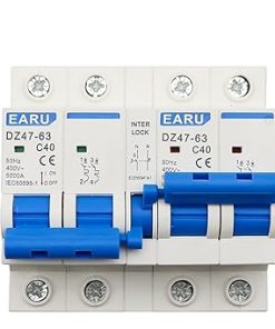 Dual Power Manual Transfer Switch MCB 40A 63A Din Rail Interlock