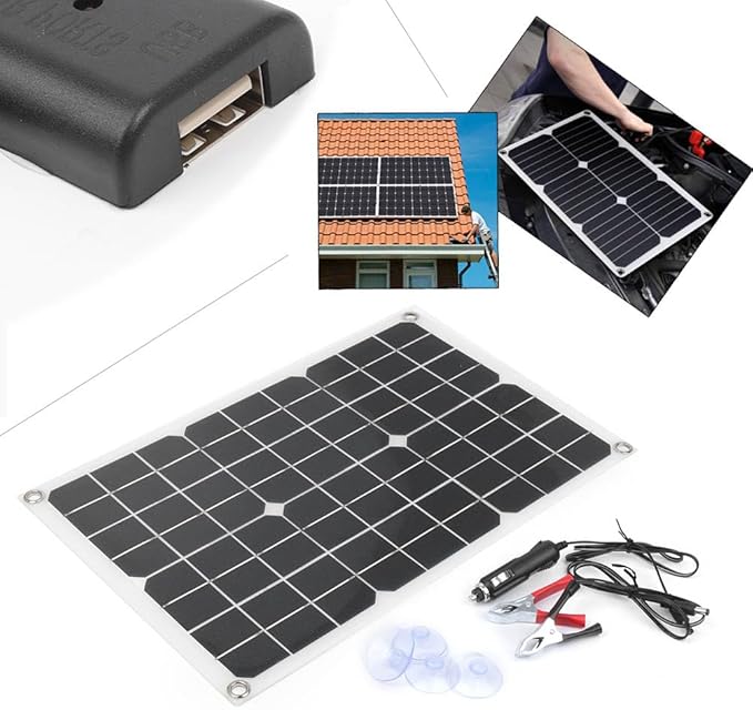 20W 18V Solar Panel Charger for Motorhome Car and Boat Roofs 20W 18V Solar Panel Charger for Motorhome Car and Boat Roofs
