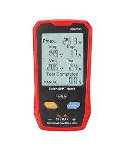 Milageto 800W Solar Panel Tester Photovoltaic Multimeter Big LCD Screen 5.6x3x0.8inch Multifunctional Portable with Cable 12-60V 2