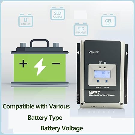 EPEVER 60A MPPT Solar Charge Controller Max PV Input 200V Auto Detect 2 EPEVER 60A MPPT Solar Charge Controller Max PV Input 200V Auto Detect - Image 2
