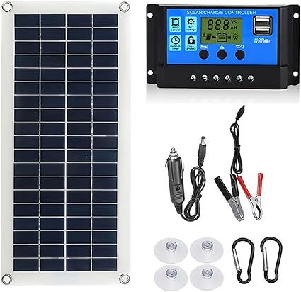 100W 18V Monocrystalline Solar Panel Kit with Charge Controller 100W 18V Monocrystalline Solar Panel Kit with Charge Controller