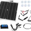 Lightweight Solar Panel Kit for Camping Hiking Travel Easy to Use