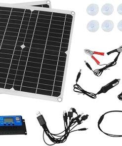 Lightweight Solar Panel Kit for Camping Hiking Travel Easy to Use
