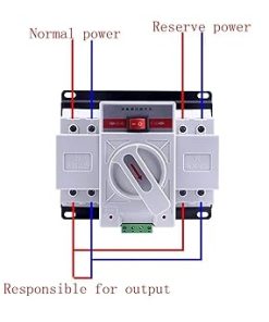 Dual Power Automatic Transfer Switch 2P 63A 220V MCB Type ATS 2