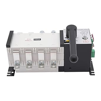 Dual Power Automatic Transfer Switch 4P 250A ATS Dual Power Generator Changeover Switch 110V Mini Electrical Selector Switches Dual Power Automatic Transfer Switch 4P 250A ATS Dual Power Generator Changeover Switch 110V Mini Electrical Selector Switches