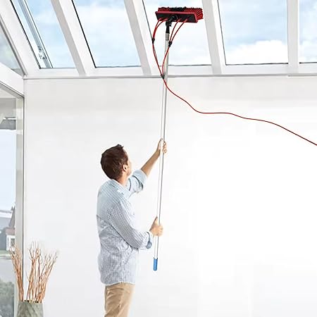 Solar Panel Cleaning Brush Water Fed Pole Kit Telescopic 600cm Solar Panel Cleaning Brush Water Fed Pole Kit Telescopic 600cm