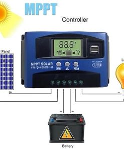 Solar Charge Controller 100A 60A 50A 40A 30A Dual USB LCD Display 2