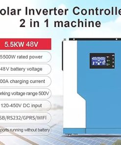 5500W 48V Pure Sine Wave Hybrid Solar Inverter with MPPT 100A 2