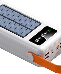 60000mAh Solar Power Bank with LED Indicator for Outdoor Charging