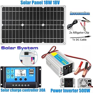 Complete Solar Panel Inverter Kit for RV Marine Cabin Off-Grid Use 2 Complete Solar Panel Inverter Kit for RV Marine Cabin Off-Grid Use - Image 2