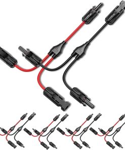 5 Pairs Solar Connectors 30A Y-Branch Cable for Solar Panel Use
