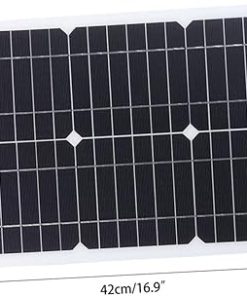 20W Solar Charger Controller Power Bank Dual USB Waterproof Outdoor 2