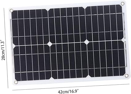 20W Solar Charger Controller Power Bank Dual USB Waterproof Outdoor 2 20W Solar Charger Controller Power Bank Dual USB Waterproof Outdoor - Image 2