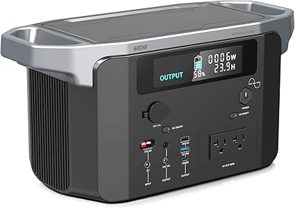 600W Portable Power Station 647Wh Solar Generator for Camping RV 600W Portable Power Station 647Wh Solar Generator for Camping RV