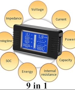 Solar Charge Controller 100A 300A LCD Digital Display Battery Monitor 2