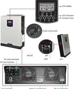 5KW MPPT Solar Hybrid Inverter for Solar Energy Without Battery 2