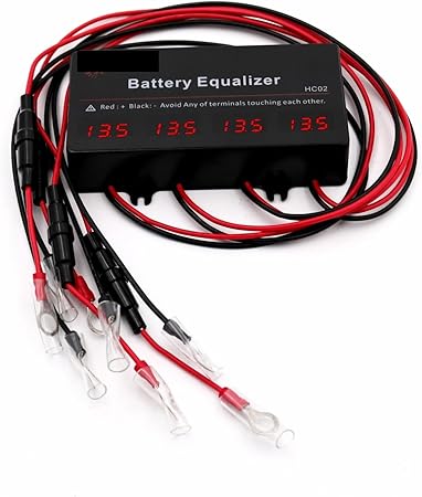 HC02 LED Battery Equalizer for 4x12V Lead Acid Li-ion LiFePO4 Batteries HC02 LED Battery Equalizer for 4x12V Lead Acid Li-ion LiFePO4 Batteries