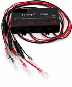 HC02 LED Display Battery Equalizer for 4 12V Lead Acid Li-ion Batteries
