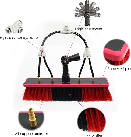 Photovoltaic Cleaner Water Fed Pole Kit for High Window Cleaning 2 Photovoltaic Cleaner Water Fed Pole Kit for High Window Cleaning - Image 2