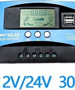 MPPT Solar Charge Controller 30A 40A 50A 60A 80A 100A LCD Display 2