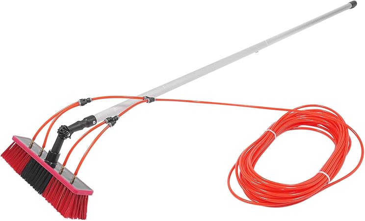 26FT Telescopic Water Fed Pole for Window and Solar Panel Cleaning 26FT Telescopic Water Fed Pole for Window and Solar Panel Cleaning