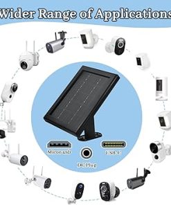 Solar Panel Charger for Ring Cameras with 16.4ft Cable, 3 Pack 2