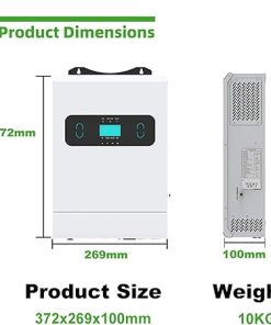 24V 48V 3300W Pure Sine Wave Hybrid Solar Inverter with MPPT Controller 2