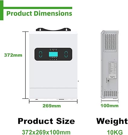 24V 48V 3300W Pure Sine Wave Hybrid Solar Inverter with MPPT Controller 2 24V 48V 3300W Pure Sine Wave Hybrid Solar Inverter with MPPT Controller - Image 2