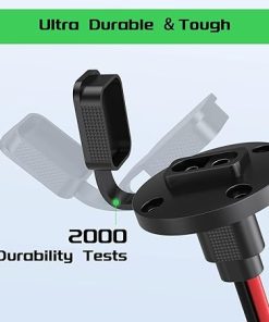 Power Socket SAE Connector 10AWG Weatherproof Quick Connect Panel Mount 2