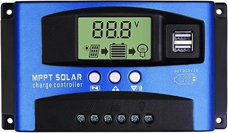 Solar Charge Controller 100A 60A 50A 40A 30A Dual USB LCD Display Solar Charge Controller 100A 60A 50A 40A 30A Dual USB LCD Display